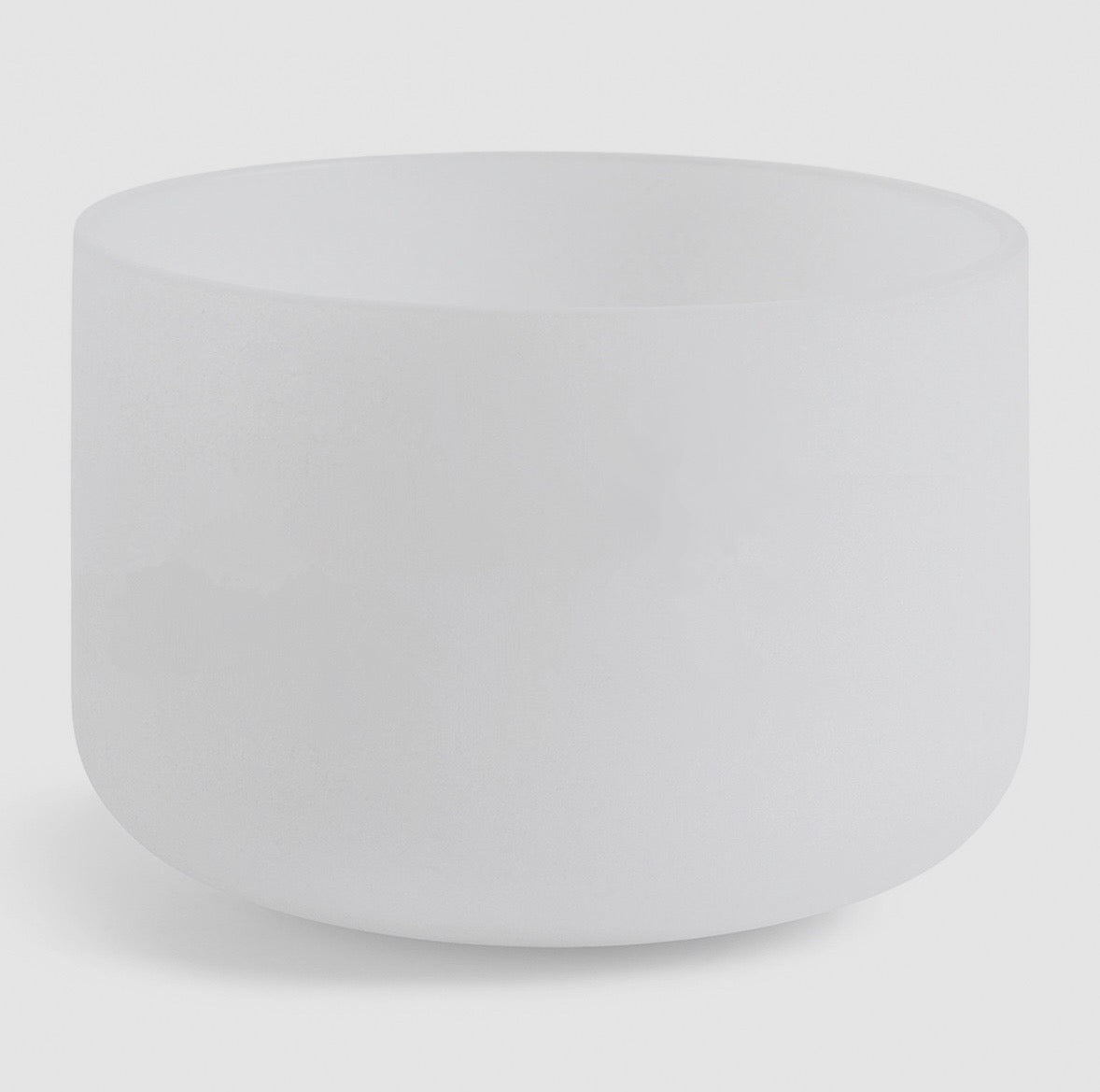 White quartz bowl on a white background