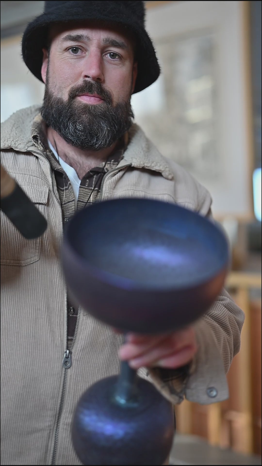 Titanium Tibetan Chalice